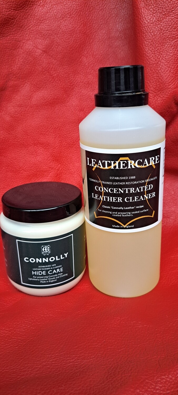 Connolly Hide Care (284ml) & Concentrated Cleaner (500ml)