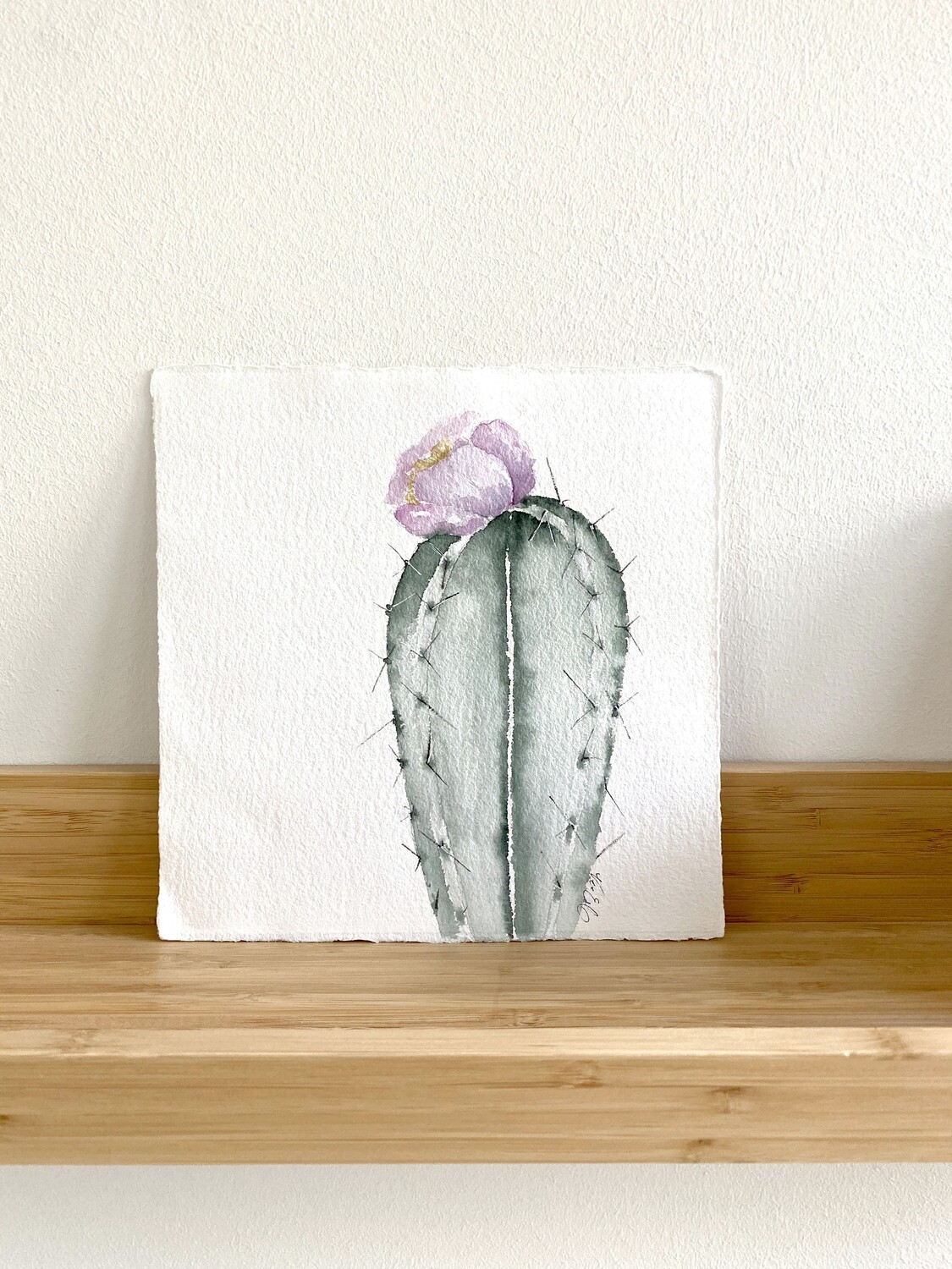 Cactus with a Purple Bloom