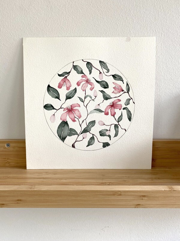 Circular Pink Florals