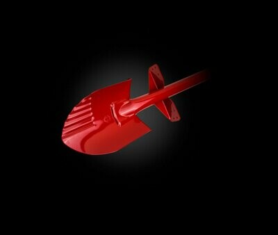 Black ADA Spartan Shovel - Red