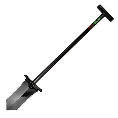 Anaconda NX-6 Tempered Steel 36″ Shovel w/ Double Serrated Blade & Foot Pegs
