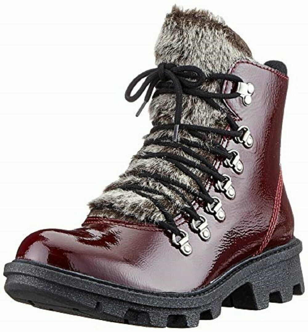 Josef Seibel, Marylin 18, Combat-Boot, Naplack rubin