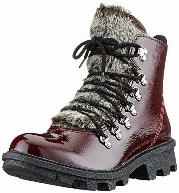 Josef Seibel, Marylin 18, Combat-Boot, Naplack rubin Josef Seibel, Marylin 18, Combat-Boot, Naplack rubin