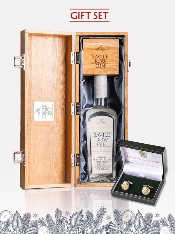 Premium gift set in a beautiful Real Oak box alongside Henry Poole & Co Gilt (Gold) Napoleonic crested cufflinks presented in a signature Henry Poole & Co gift box and branded cufflinks box Premium gift set in a beautiful Real Oak box alongside Henry Poole & Co Gilt (Gold) Napoleonic crested cufflinks presented in a signature Henry Poole & Co gift box and branded cufflinks box