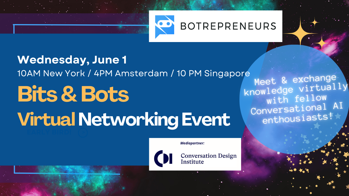 Botrepreneurs Online Networking Event / Virtual / June 1st (Thursday!)