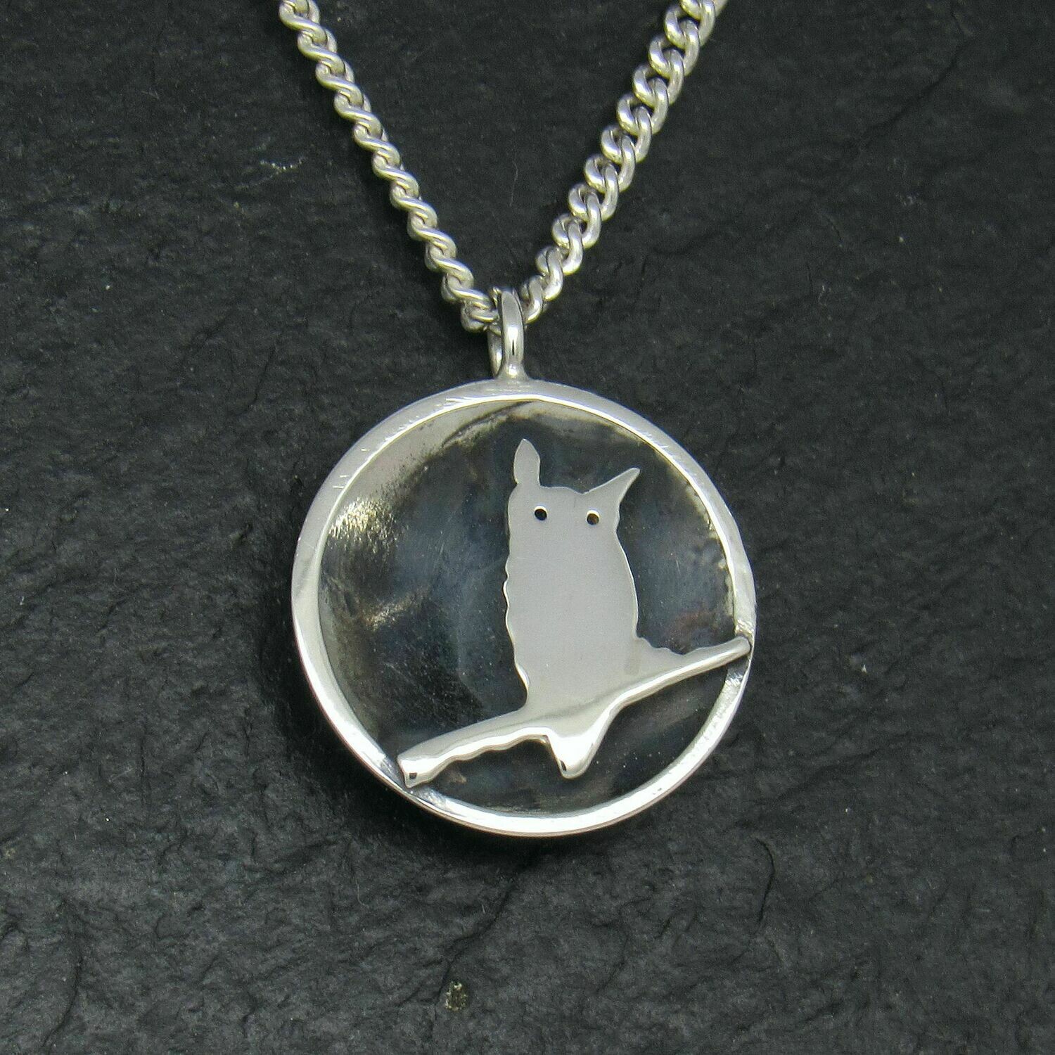 Tiny Scops Owl Pendant