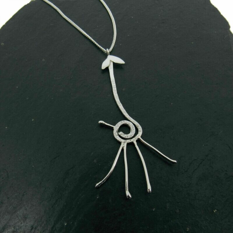 Mini Swirly GIraffe Pendant