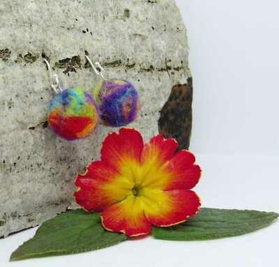 Rainbow Sphere Earrings