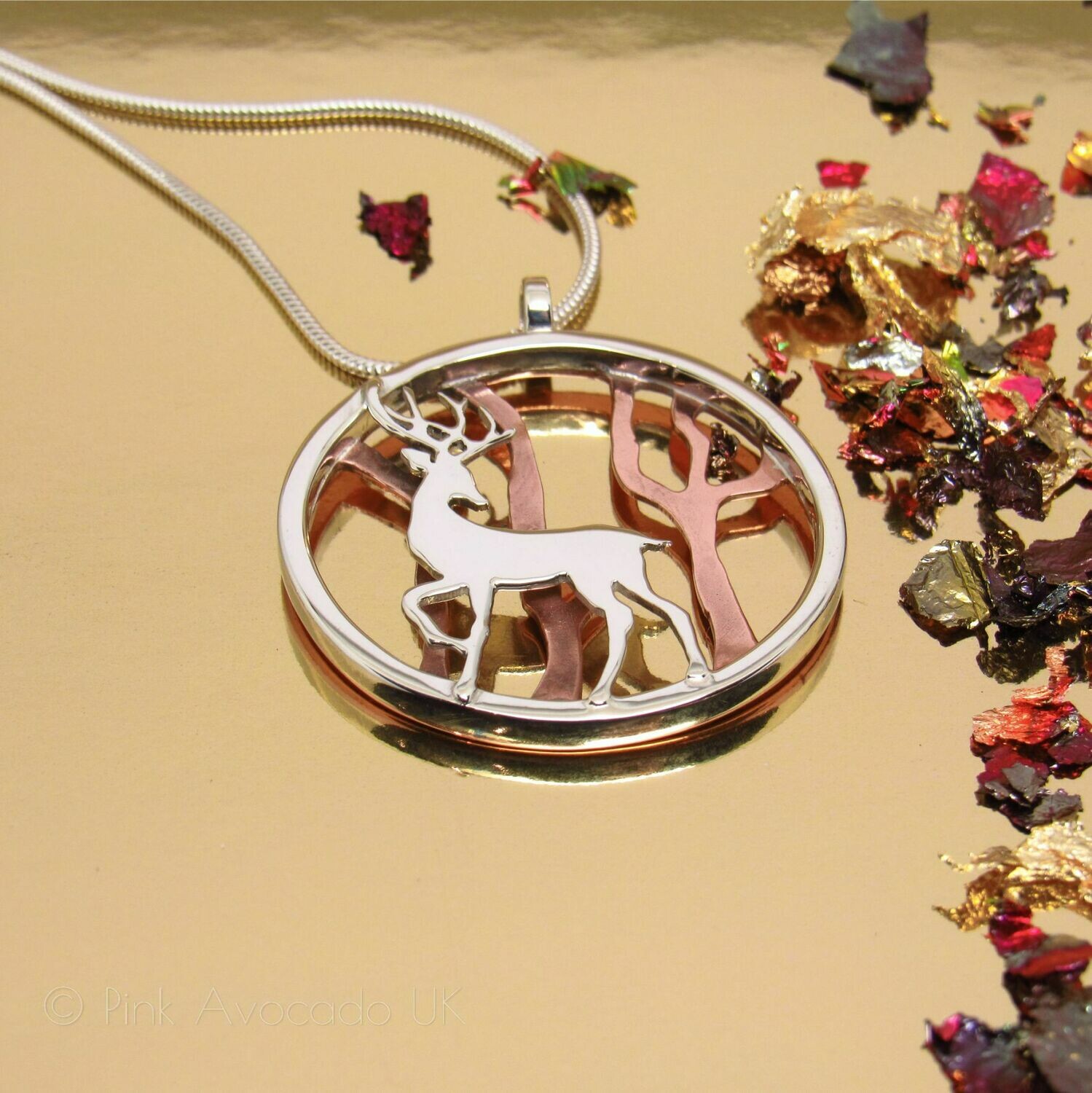 Reindeer in the Woods Pendant