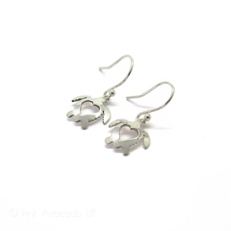 Hand Made Turtle Drop Earrings