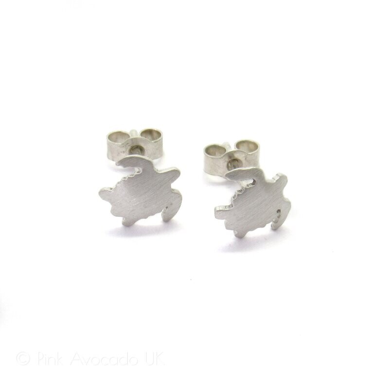 Hand Made Tiny Turtle Studs