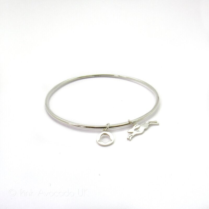 Hare and Bluebell Charm Bracelet