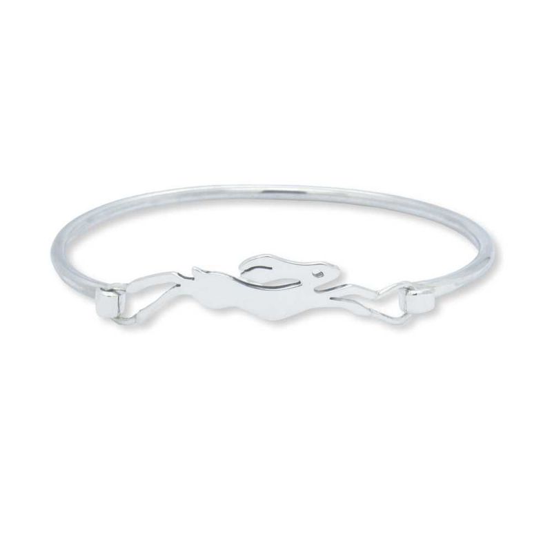 Running Hare Sterling Clip Bangle
