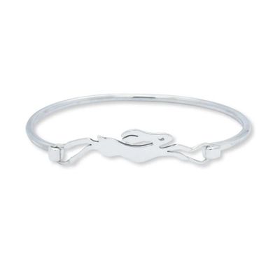 Running Hare Sterling Clip Bangle