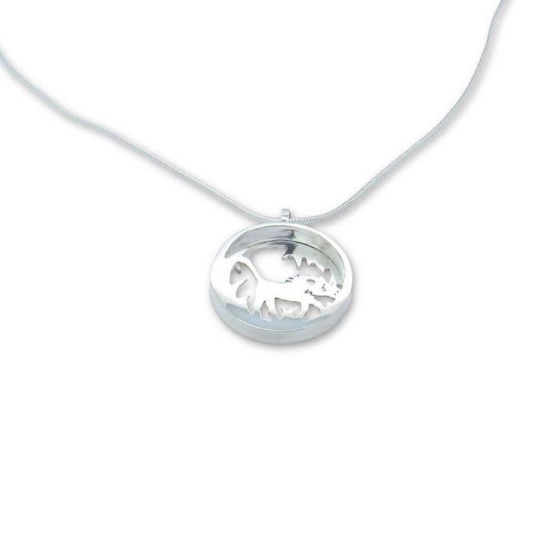 Warthog in the Grass Shadow Pendant