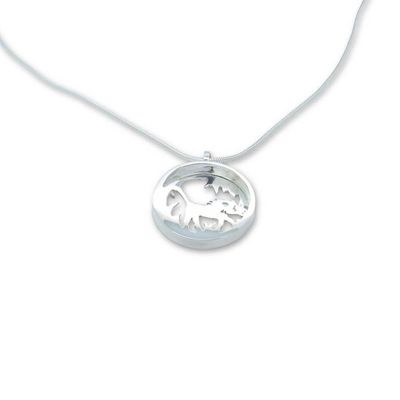 Warthog in the Grass Shadow Pendant