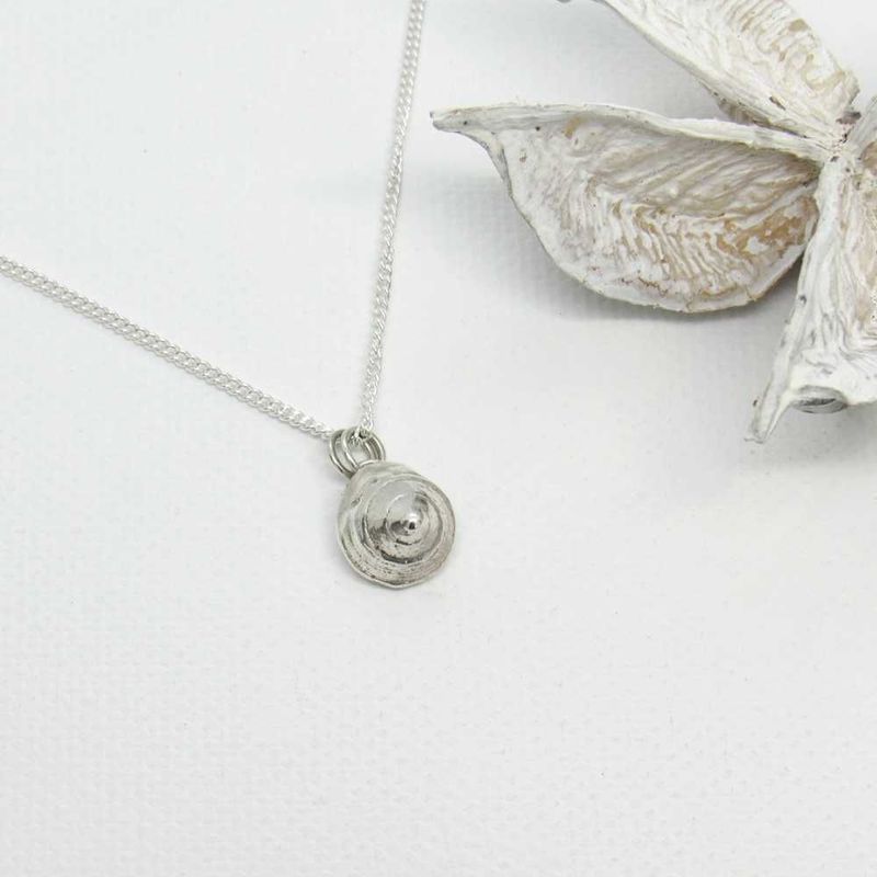 Hand Cast Solid Silver Shell