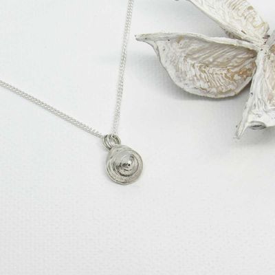 Hand Cast Solid Silver Shell