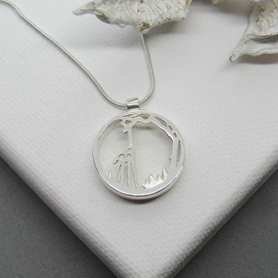 Giraffe and Acacia Tree Shadow Pendant Giraffe and Acacia Tree Shadow Pendant