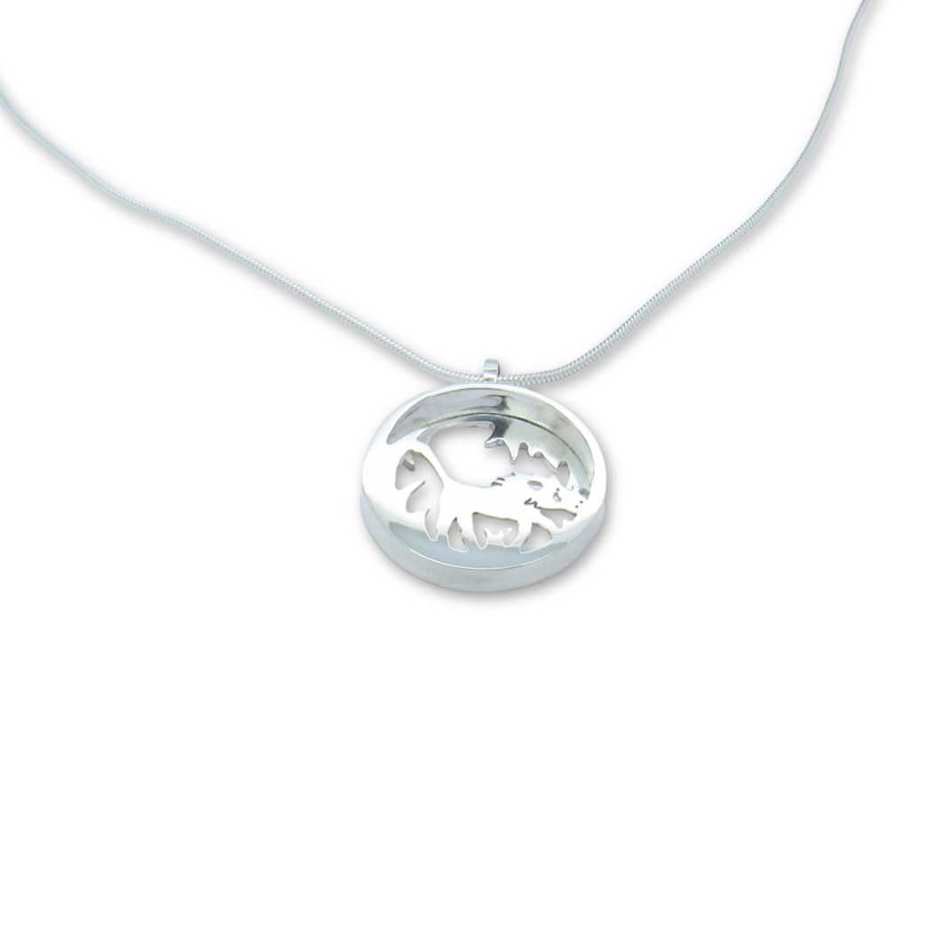 Warthog in the Grass Shadow Pendant