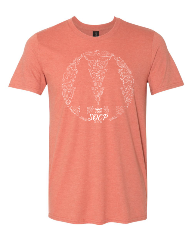 Adult SOCP 1955 Fundraising Shirt in Terracotta