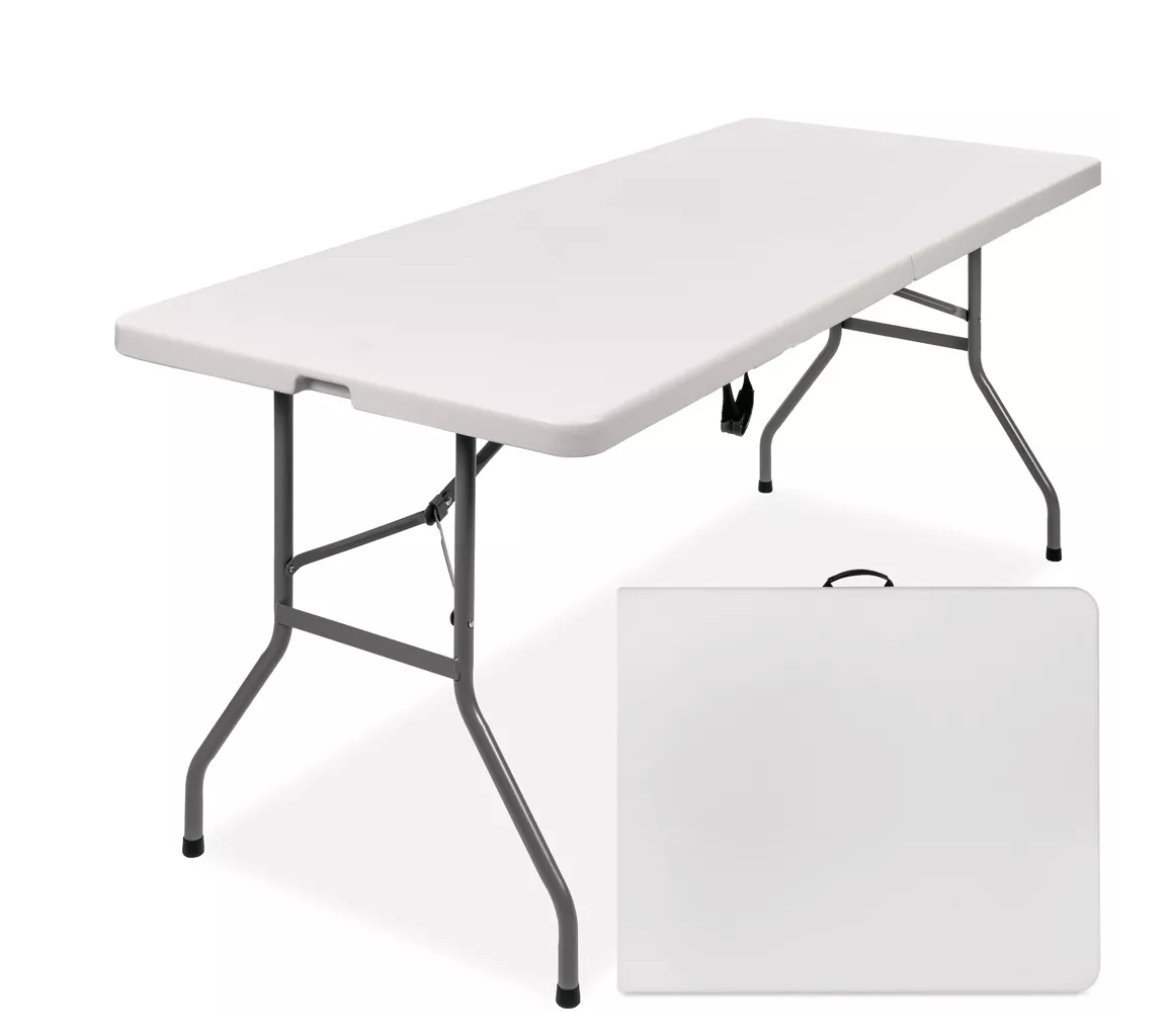 4 Foot White Folding Table
