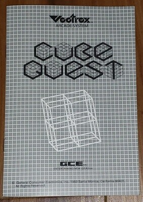 Vectrex Manual: Cube Quest