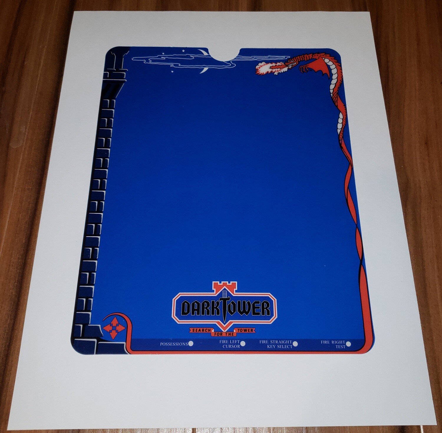 Vectrex Overlay: Dark Tower