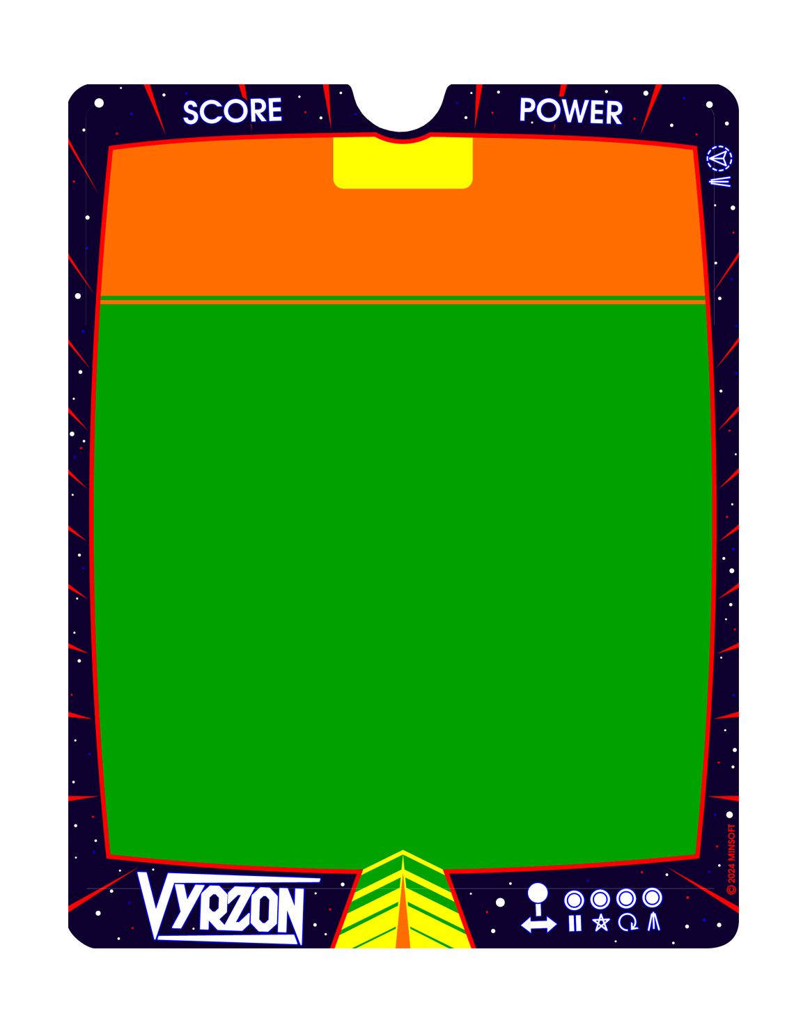 Vectrex Overlay: Vyrzon