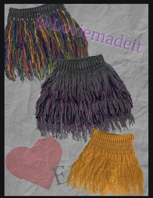 Mesh Fringe Skirt Crochet Pattern