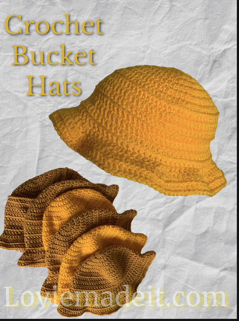 Crochet Golden Rod Bucket Hat