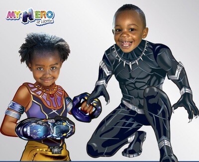 Black Panther and Shuri Invitations