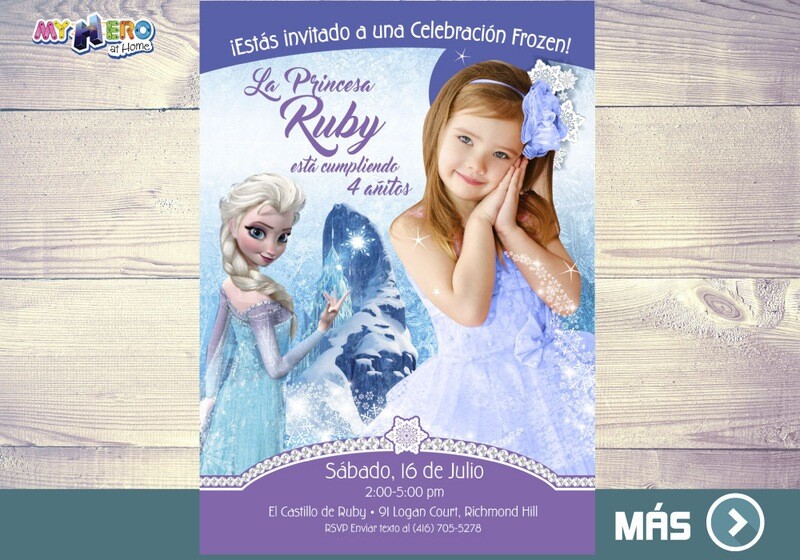 Fiesta tema Frozen. Invitación Frozen Elsa. 283SP