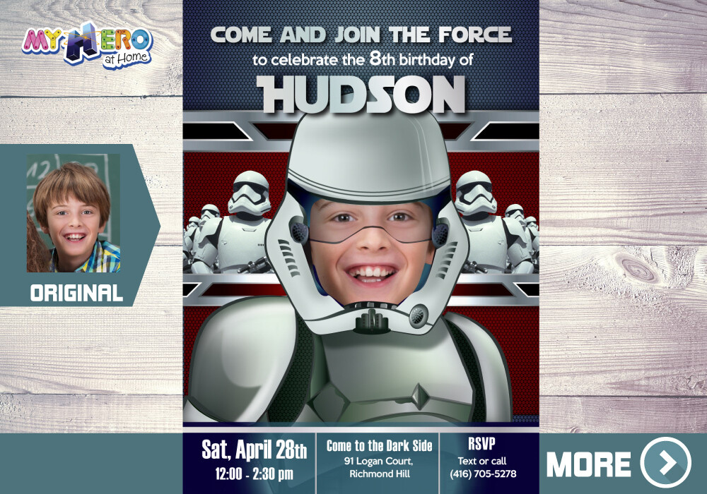 Stormtroopers Bday Invitation, Stormtroopers Digital Invitation, Stormtroopers theme party, Stormtroopers party Invitation. 035