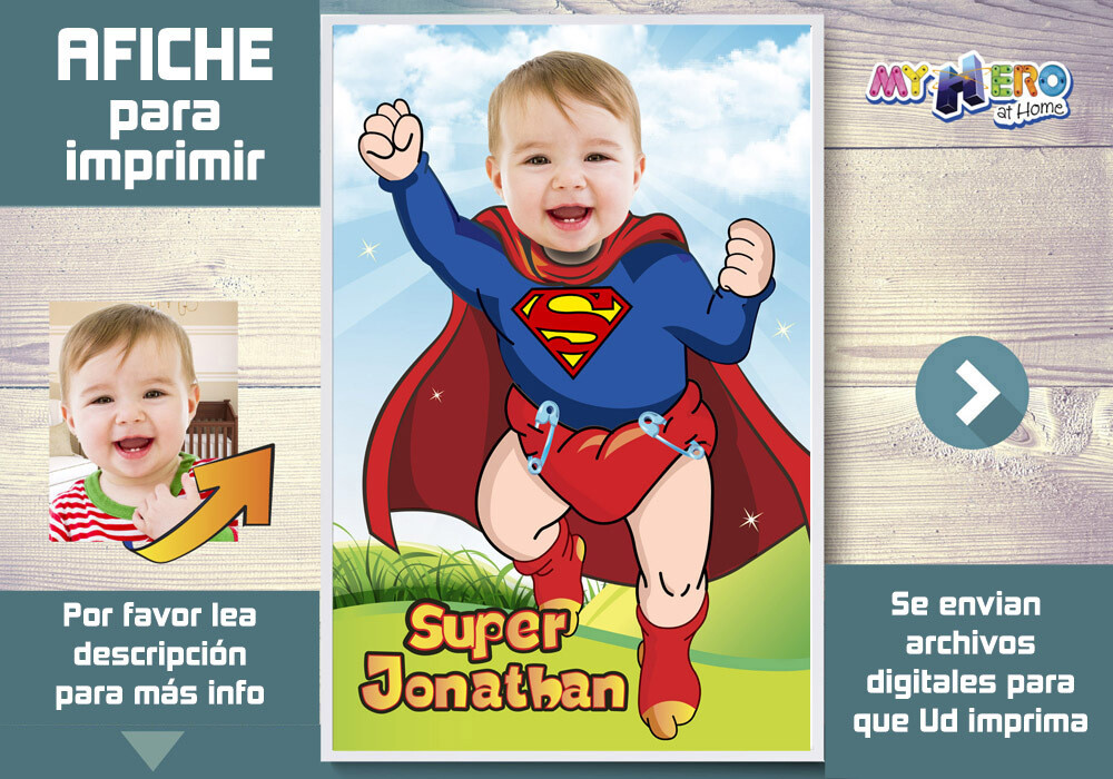 Afiche De Baby Superman Decoracion Superman Bebe