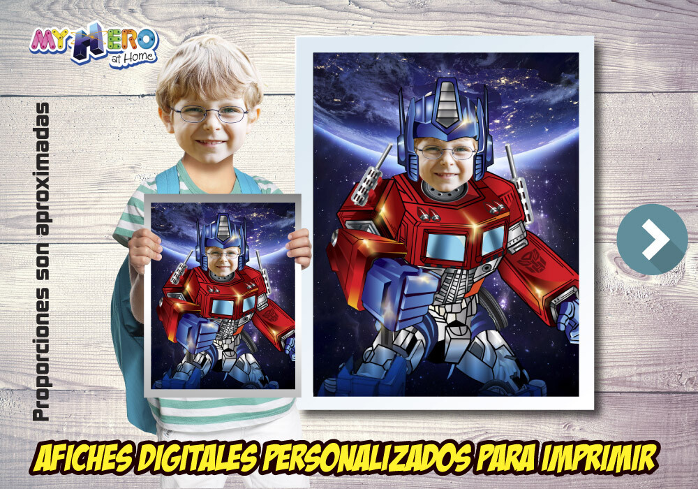 Afiche Personalizado de Optimus Prime.  Afiche Transformers. Decoración Optimus Prime. 491SP
