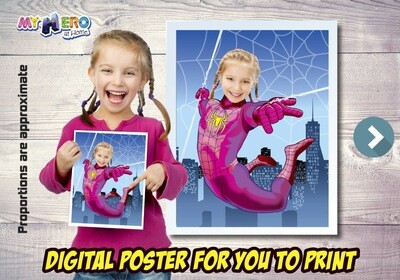 Spider-Girl Poster, Spider-Girl Decoration, Spider-Girl Gifts Fans, Spider-Girl Wall, Girls Avengers Decor, Spider-Girl Party. 507