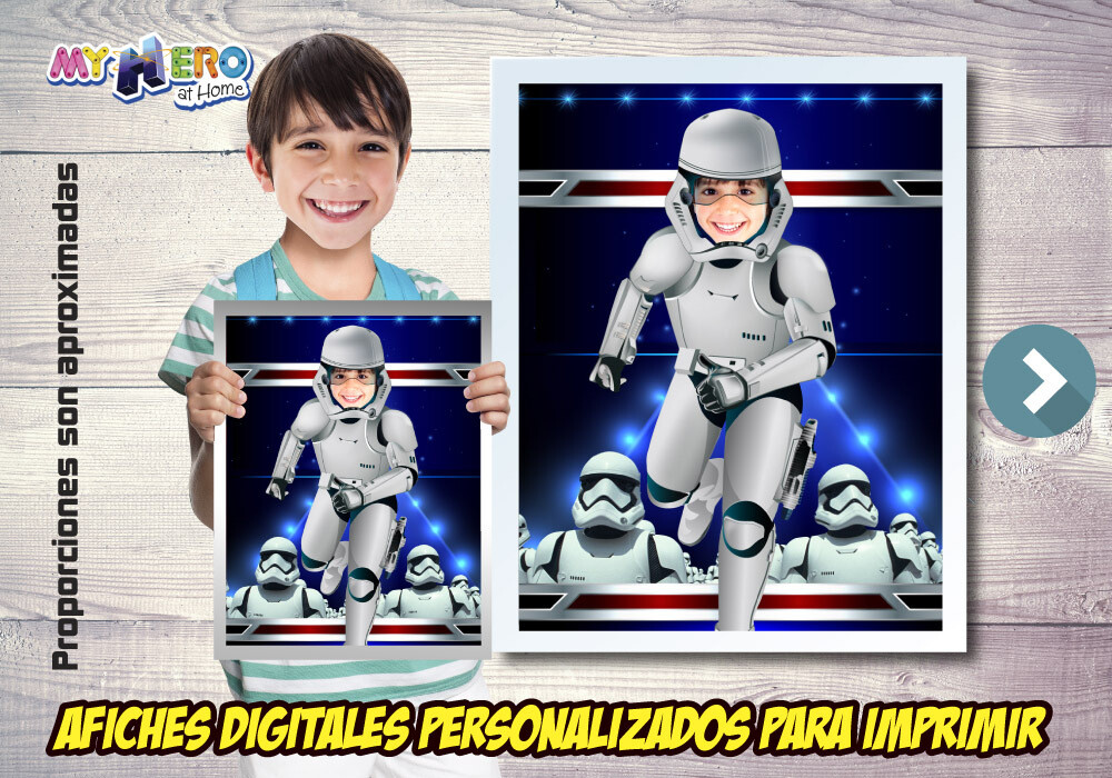Afiche de Stormtrooper, Afiche del Lado Oscuro Star Wars, Decoration Stormtrooper, Afiche de Tropas de Asalto Star Wars. 499SP
