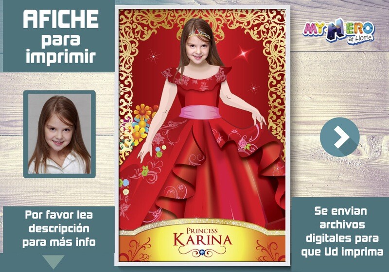 Princesa Elena de Avalor Afiche, Princesa Elena de Avalor Decoracion, Afiche Peronalizado de la Princesa Elena de Avalor. 517SP