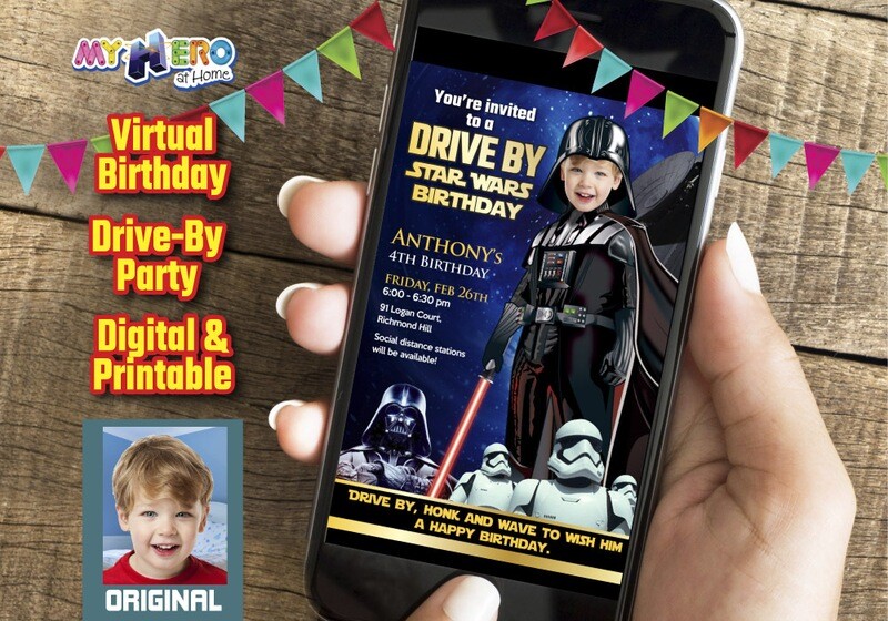 Darth Vader Drive By Birthday. Star Wars Drive By Party