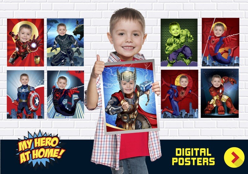 Avengers Posters, Hulk, Spider-Man, Iron Man, Thor, Captain America, Black Panther, Spider Verse, Avengers Decor, Avengers Gifts Fans. 462