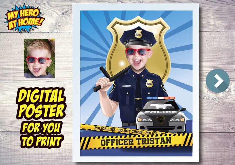 Police Poster, Police Decoration, Police Room Decor, Police Gifts, Police Party Decor, Police Wall, Police party, Policeman poster. 573B