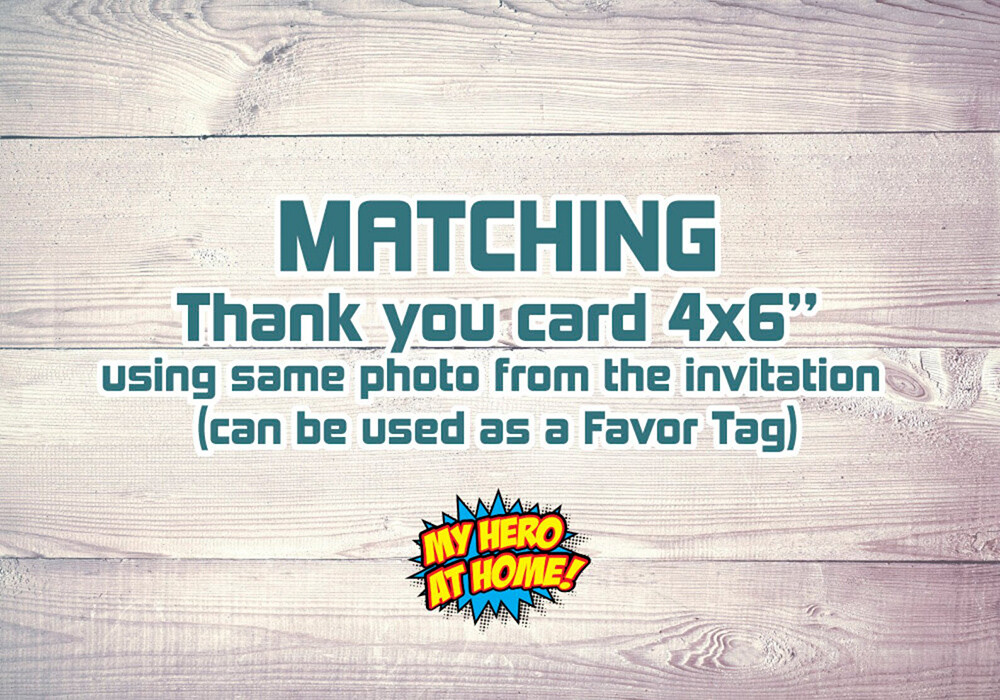 Matching Thank You Card. 905