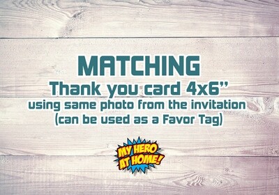 Matching Thank You Card. 905