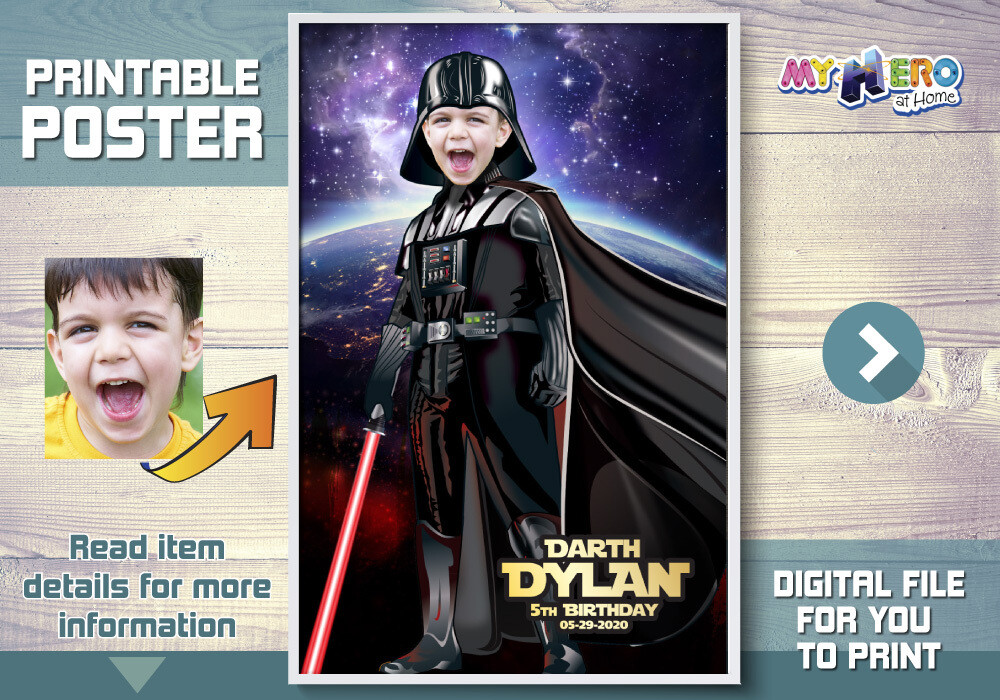 Darth Vader Poster, Darth Vader Gifts, Darth Vader Wall Decor, Star Wars Dark Side Poster, Dark Side Poster, Darth Vader Decor. 431