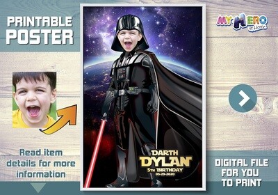 Darth Vader Poster, Darth Vader Gifts, Darth Vader Wall Decor, Star Wars Dark Side Poster, Dark Side Poster, Darth Vader Decor. 431