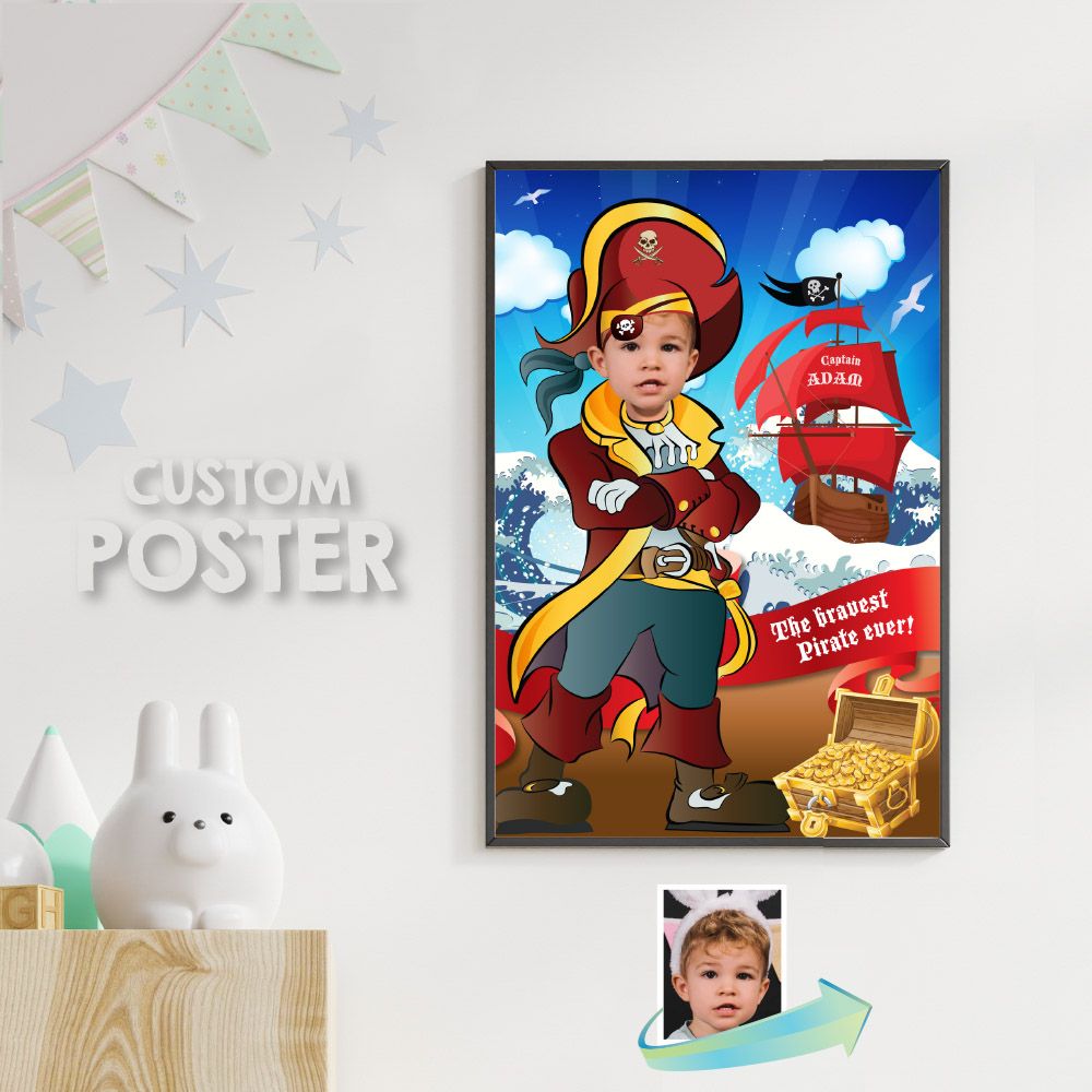 Custom Pirate Poster, Pirate Photo Poster, Pirate Decor, Pirate Room Decor, Pirate Gifts, Pirate Party Decor, Pirate Wall decor. 591