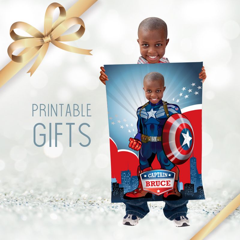 Captain America Printable gifts, Capt America Gift Decor, Captain America Print gift, Captain America christmas gift, Gifts of Captain. 2164