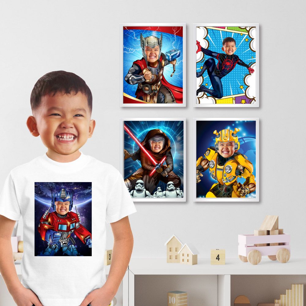 Superheroes Gifts easy to print, Gifts for super kids, Custom Superheros posters, Superheros prints gifts. 2206