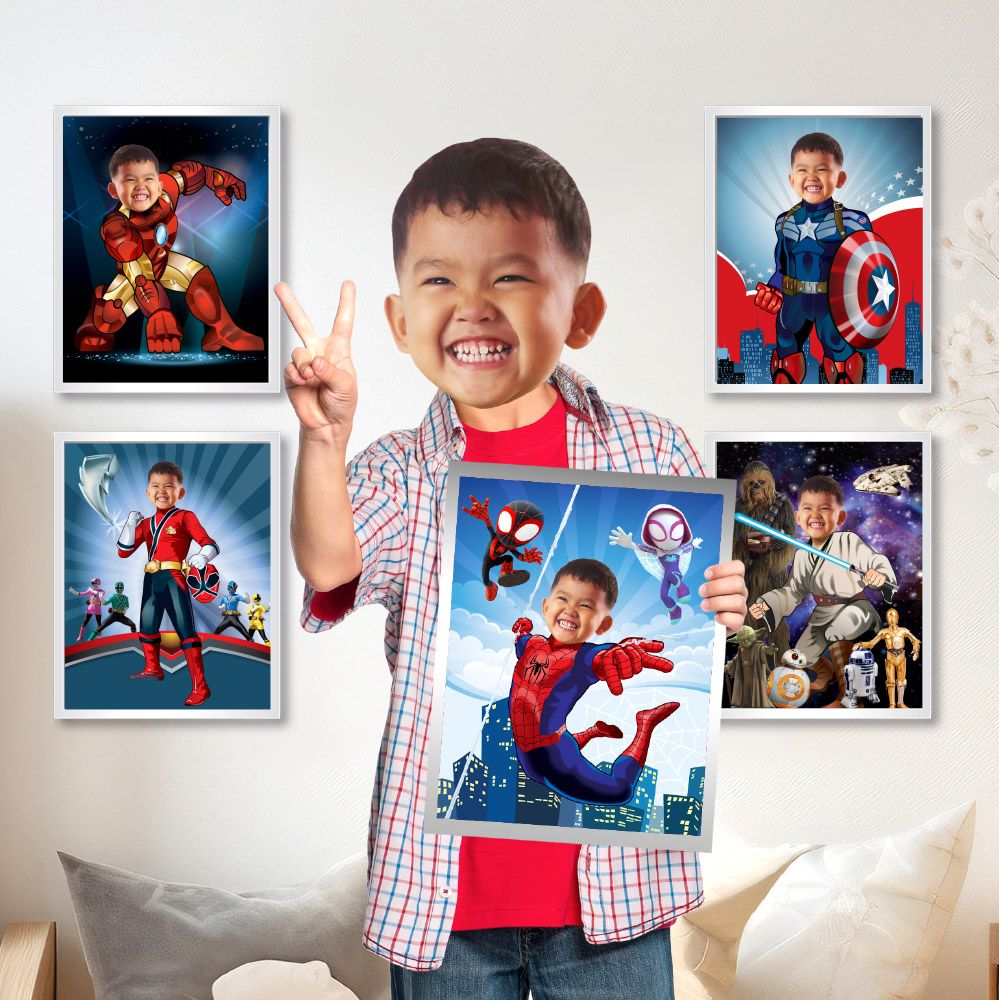 Print at Home Superheroes Gifts, Gifts for kids that loves superheroes, Power Rangers prints, Transformers prints gifts. 2208